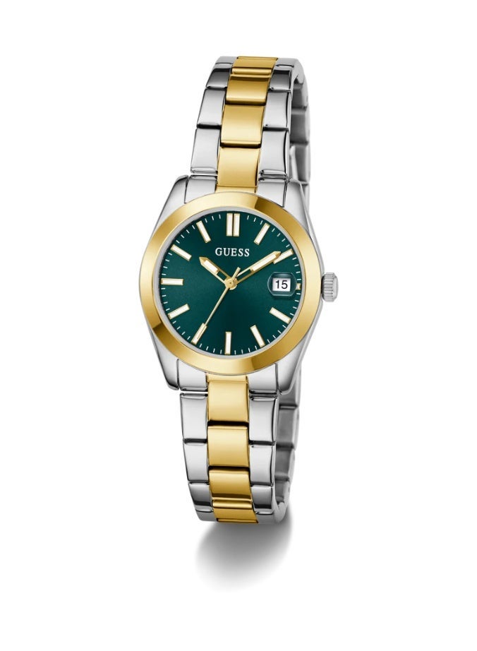 Guess Ladies 2-Tone Date Analog Quartz Green Dial Watch GW0934L3 - Image 5